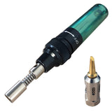 Gas Soldering Iron Kit Welding Pen Professional Butane Portable Outdoor Home Cordless Easy Refill Burner Blow Torch Tip Tool