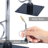 Portable Fly Tying Vise with Base Travel Metal Hook Binding Tool Rotary C-clamp Fish Tackle Kit