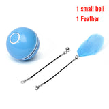 Smart Interactive Cat Toy USB Rechargeable LED Light Rolling Flash Ball Toy Home Pet Dog Cat Interactive Laser Ball Light Toys
