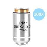 Microscope Achromatic Objective Lens INFINITY PLAN DIN 4X 10X 20X 40X 100X  For Biological Microscope High Definition