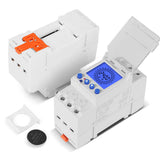 Digital LCD 24 Hours Electronic Time Clock 85-265V Din Rail Hours Programmable Intelligent Analog Timer with 15 Mins Interval