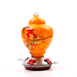 Outdoor Hummingbird Food Feeders Hand Blown Glass Drinker Hummingbird Feeder Leak-Proof Easy to Clean Parrot accessories