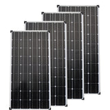 Glass Solar Panel 300W 400W Aluminum Frame 30MM Thickness 1165mm*550mm Solar Panel 12V 100W Battery Charge For Boat /Car/Home