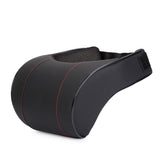 Car Neck Pillows Pu Leather head support protector black/red universal headrest backrest cushion easy install and clean