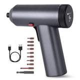 200RPM 3.6V Cordless Rechargeable Electric Screwdriver 2000mAh 6N.m Adjustable Portable Mini Electric Screwdriver Set LED Screen