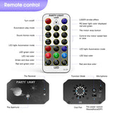 48 Patterns 3Lens DJ Disco Party Lights Sound Activated Stage Laser Light Led RGB Pattern Projector For Home Christmas Halloween