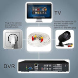 1pc CCTV Camera Accessories BNC Power Video Siamese Cable for Surveillance DVR Kit Length 1m 5m 10m 20m 30m #