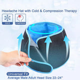 Migraine &amp; Headache Relief Hat Reusable Gel Cold Pack for Migraine or Puffy Eye Sinus &amp; Stress Relief Migraine Gel Ice Head Wrap