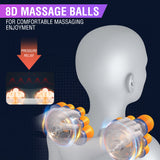 Electric Heating Massage Pillow Shiatsu Neck Cervical For Shoulder Back Massager Car Pillow Vibrating Kneading massageador