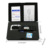 Digital Horizontal Thickness Gauge 0.01mm Jewelry Pearl Ruler Round Diameter 67JE