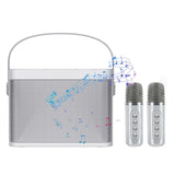 Home Mini Karaoke Speaker Kit Wireless Bluetooth-compatible Dual Microphone Speaker Small Audio Ktv Set