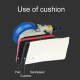 75*100mm Rectangle Air Sander Orbital Square Pneumatic Sanding Machine For Car Sandpaper Polish