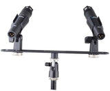 Alctron MAS020 double microphone stand stereo recording dual microphone stand