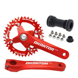 CATAZER Bicycle Crank Chainwheel 104BCD 32T MTB Bike Crankset Aluminum Alloy with Bottom 170mm Crank  Bike Parts  Crank Set