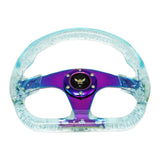 D Shaped 13 inch Auto Acrylic Steering Wheel Drifting Steering Wheel Parts