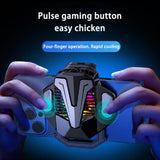 F20 Mobile Phone Semiconductor Radiator Game Controller Grip Handle Buttons Cooling Fan Compatible For Iphone / Android Phone