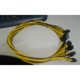 PCIe 6Pin to 8Pin(6+2) Male to Male PCI-E Power Cable for GPU Power Supply Breakout Board for Ethereum Mining 12Pcs