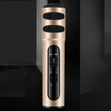Musical Microphone Portable Handheld Karaoke Mic Speaker Machine for Christmas Birthday Home Party Golden