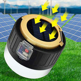 LED Solar Camping Lantern Rechargeable Mini Rechargeable Tent Light for Emergency Outdoor Power Outage Hiking