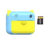 Kids Instant Print Camera 1080P Digital Video Camera Dual Camera Lens 12MP 2.4 Inch LCD 32GB TF Card Birthday Christmas Gift