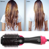 3-in-1 Hair Dryer and Styler Volumizer Brush Hot Air Brush Hair Straightener Brush Straightening Curling Woman Dryer Brush