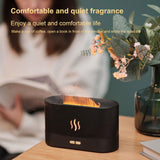 200ml Air Humidifier Ultrasonic USB Essential Oil Diffuser Car Purifier Aroma Anion Mist Maker Flame Lamp Difusor For Home Room