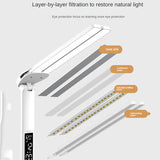 Portable LED Rechargeable Lamp with Calendar Pen Holder Foldable USB Touch Night Light for Student Home Bedroom Reading Supplies