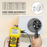 Digital Anemometer BT-846A wind tester Measures Wind Speed Wind Temp Pro HVAC Air Volume CFM Air Flow Velocity Meter