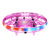 USB Rechargeable Wear Resistant RC Drone LED Light Mini Gift Kids Adults Indoor Outdoor Toy Hand Control UFO Flying Helicopter