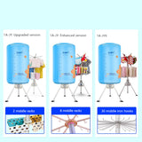 220V Portable Electric Clothes Dryer Household Mute Clothes Quick Drying Machine With 180Min Timer For Winter Baby Clothes Dry