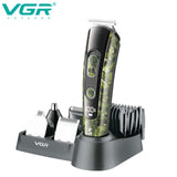 VGR 5in1 electric grooming kit professional hair trimmer beard clipper for men body facial hair cutting machine haircut tool