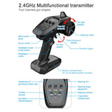 1/16 Electric Model 2.4G 4WD High Speed Car SG-1603 Full Scale Remote Control Car 30km Horizontal Running RC Drift Car