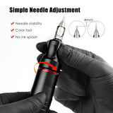 Tattoo Machine Kit Tattoo Power Supply Rotary Pen With Cartridges Needles For Permanent Makeup Eyebrow Microblading Needles