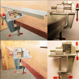 New Arrival 3.5" Aluminum Miniature Small Jewelers Clamp On Table Bench Vise Mini Tool Vice Muliti-Funcational