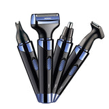 4 In 1 Men's Nose Hair Trimmer  USB Rechargeable Beard Hair Trimmer Eyebrow Hair Trimmer Sideburn Trimmer Electric Shaver Beard