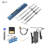 SQ001 mini portable Smart electric soldering iron STM32 processor Digital display welding tool for ts100 with DC Power supply
