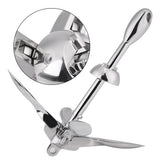 1.5KG Stainless Steel Boat Folding Grapnel Anchor Docking Hardware for Marine Yacht