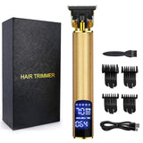 3 Modes Men Professional Electric Hair Clippers LCD Display T-Outliner Blade Hair Trimmer USB Rechargeable Hair Cutting Machine