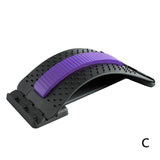 1pc Back Stretch Equipment Massager Stretcher Fitness Lumbar Support Relaxation Spine Pain Relief Health Care