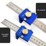 300mm/12 Inch Metric Imperial Double Scale Line Drawing Ruler Stainless Steel Woodworking Line Drawing Tool Woodworking Ruler