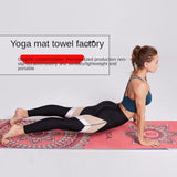 185*63cm Double Layer Non-Slip Fitness Mat Digital Portable Printing Protection Yoga Exercise Pad with Position Line Gymnastics
