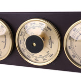 3Pcs/Set Barometer Thermometer Hygrometer with Wooden Frame Base Weather Station