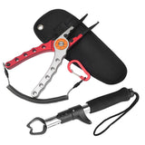 Aluminum Alloy Fishing Pliers Grip With weighing Fish Grip Lip Clamp Grabber Hook Remover Cutter Fishing Braid Line Scissors