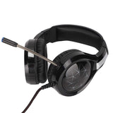 USB Wired Game Headset Noise Cancelling Stereo Headphone with Microphone LED Light for PS4 for PS5 for Xbox for PC