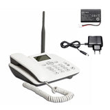 Fixed Wireless Phone 4G Desktop Telephone Support GSM 850/900/1800/1900MHZ SIM Card Cordless Phone with Antenna Radio Clock