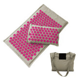 Nature Organic Linen Coconut Palm Massage Yoga Mat Sport Pillow Mat Lotus Spike Acupressure Mat Cushion Back Neck Pain Relief