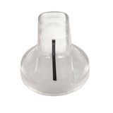 2X Transparent Flat Guitar Bass Knob Amp Amplifier Effect Pedal Knobs Guitar Accessories