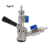 Commercail Beer Keg Washing and Filling Coupler Type S/D G5/8" Stainless Steel 304 Ball Valve