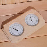 Sauna Wooden Thermometer and Hygrometer Double Sauna Wooden Hygrothermograph