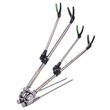 Adjustable Fishing Rod Bracket for Two Rods Holder Rack Pole Bracket Tool Stainless Steel 360 Rotating Fishing Tools Accessories